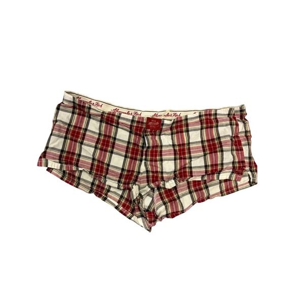 Abercrombie and Fitch Plaid Pajama Pants Lounge Sleepwear Soft Cotton Blend - Picture 2 of 4